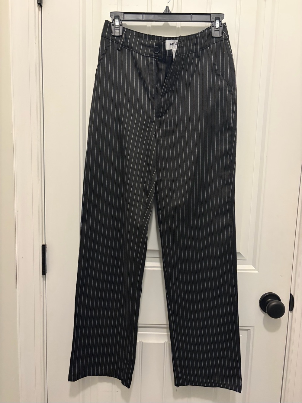 RSQ Black Pinstripe Dress Trousers